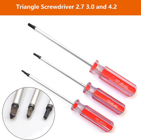 Triangle Screwdrivers Set - 7 Sizes 1.4mm to 4.2mm, SKZIRI 7in1 Tool Kit for Electronic Repairs