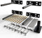 Set of 4 Floating Shelf Brackets Heavy Duty (1/4 inch Thick Baseplate)