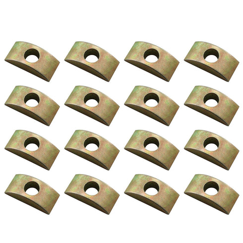 12pcs 30mm M8 Half Moon Nuts, Washer Spacer Furniture Hardware Accessories for Furniture Connect