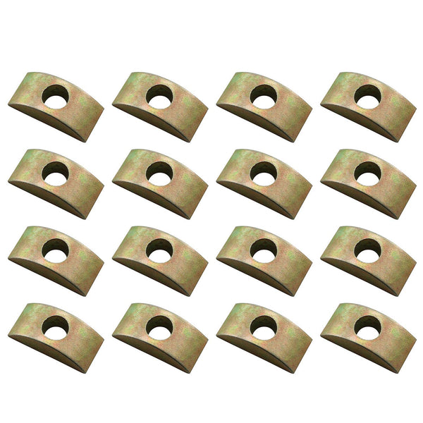 12pcs 30mm M8 Half Moon Nuts, Washer Spacer Furniture Hardware Accessories for Furniture Connect