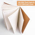 Gwybkq A5 Lined Kraft Composition Notebooks Bulk 40 Pcs (5.5x8.3) College Ruled with Rainbow Spine, 60 Pages