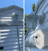 IMBA-8141 1/2-Inch (0.5") 1-Pack iMBAPrice White Vertical Siding Lamp Mounting Kit with Built-in Electrical Box, PVC