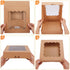 TOMNK 30pcs Large Bakery Boxes, 10x10x2.5 in with Window, Brown Paper Boxes for Pies and Cookies