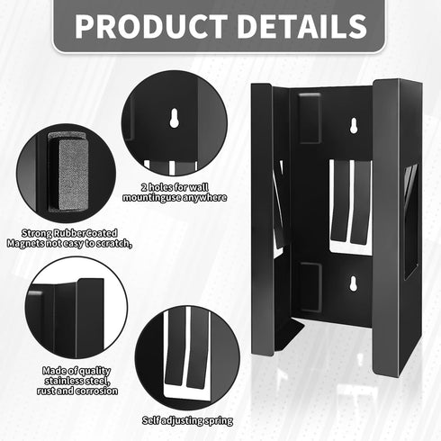 GEMLORD 2 toolboxes, Pcs Magnetic Glove Dispenser, Disposable Gloves Box Holder, Holds Boxes of Towels, Wipes