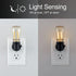 GE Vintage LED Edison Night Light, Plug-in Dusk to Dawn Sensor, Black