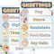 Boho Classroom Greetings Poster Decor, Classroom Rules Greeting Choice Posters for Preschool Elementary Teachers