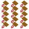 15pcs 30mmx40mm Film Heater Plate Adhesive Pad, PI Heating Elements Film 5V 1W Strip Heater