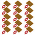 15pcs 30mmx40mm Film Heater Plate Adhesive Pad, PI Heating Elements Film 5V 1W Strip Heater