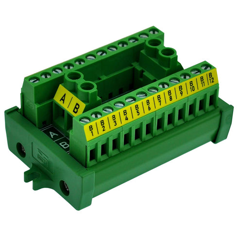 OONO 30A/300V Screw Mount 2x12 Position Terminal Block Distribution Module.