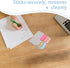 NUOBESTY 1 Pack of 90Pcs 6-Color Divider Sticky Notes, Writable and Repositionable Index Papers