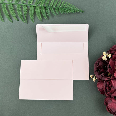 YINUOYOUJIA 4x6 Self Seal Envelopes for Invitations, A6 Envelopes for Cards, Photos, Weddings, Parties (Pink)