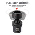 10-piece 3/8" Set, Metric,10-19mm, MIXPOWER Drive Shallow Universal Impact Socket Swivel Socket with Flexible Wobble