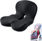 Generic Orthopedic Cushion, Seat Cushion - Car Cushion with L Shaped Ergonomic Design,