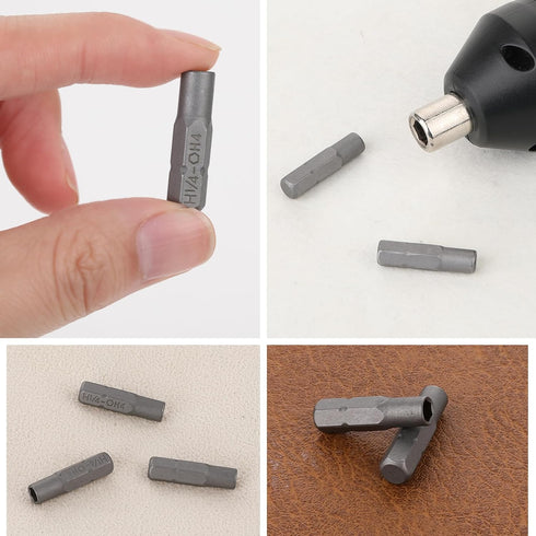 4 Pack Screw Driver Bit Adapter, 6.35mm 1/4" Insert Bit Adapter for Manual Electric Tool