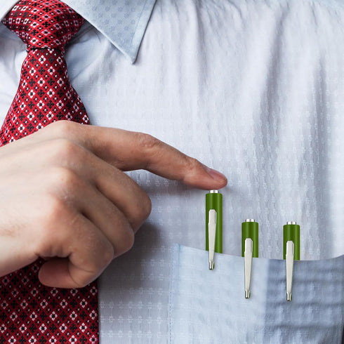 10 Pieces Pocket Screwdriver Mini Tops with Magnetic Slotted Pocket Screw Driver