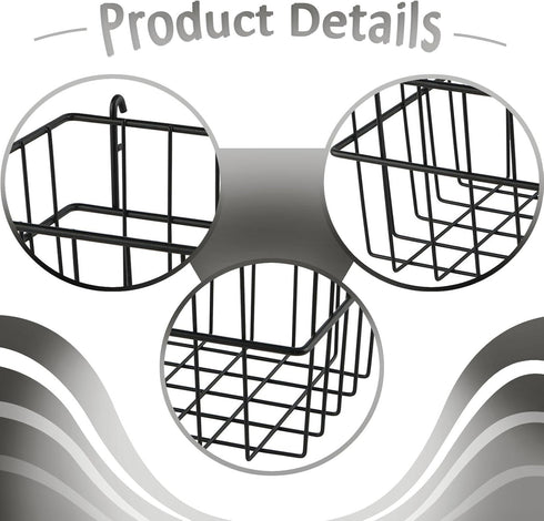 Generic Pegboard Basket Bin Multipurpose Shelf Container Wire Shelf Basket Tool Hanger for Entryway Workbench Kitchen
