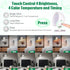 1 4 360 Rossesay Piece LED Wall Lights with Remote, Wall Sconces Lamp Rechargeable Battery Operated Bed Light