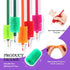 Chivao 25 Pcs Squishy Pencil Soft Grip for Kids Handwriting Grips for Pencils Colorful Cushioned for Adults Kids