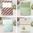 SCStyle 48Pcs Stationery Set, 32 Cute Kawaii Design Writing Paper with 16 pcs Envelopes