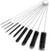 CiaraQ Bottle Cleaning Brushes, 9.8 Inch Nylon Tube Brush Set, Cleaner for Narrow Neck Bottles Cups with Hook, Set of