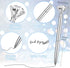 Leinuosen 50 Pcs Bulk Diamond Pens, Crystal Bridal Shower Pens, Metal Bling Pens with Black Ink for Wedding Party
