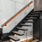 PAUANI 1ft-20ft Wall Mount Stair Railing Handrail - Wooden Stair Handrail, Indoor Safety