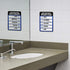 Excello Global Products Employee Must Wash Hand Sign - 5"x7" Plastic Sign for Businesses with Easy Mount Adhesive
