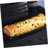 16pcs Packaging Creative Bread Box with Lid Black Rectangular Cake Storage Case for Bakery, Loaf Bread and Household