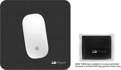 Bilymate 3in1 2pcs Set Anti Slip Silicone dots Multi-Functional Microfiber Cloth Mouse Pad, Portable & Washable