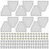 12pcs 3030 Brackets T Plate Connector Joint Plate, T Slot Hardware V Slot Accessories for 3030 Aluminum Extrusion