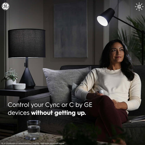 Cync Dimmer Bulbs GE Bluetooth Enabled, Battery Powered Remote for Smart Plug, Smart Light and Switch, Single-Touch