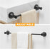 16 26 Inch BESy Adjustable to Bath Towel Bar Rack for Bathroom Towel Holder, Wall Mounted Towel Bar Rod Hanger Bathroom
