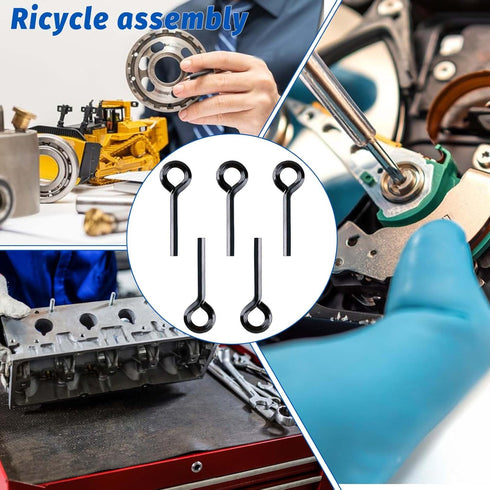 5 Pack Allen Wrench Door Key, 7/32-inch Black Hex Key for Push Bar Panic Exit Device, Standard Metal Set