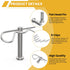12Pcs M8 Clevis Pin and M3 X 60 R Shape Cotter Assortment Kit, 304 Stainless Steel Flat Head Pin Cotter for Hitch Lock