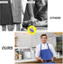 Gotega Heavy Duty Waterproof Rubber Vinyl Apron - Adjustable for Men and Women