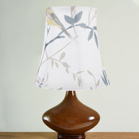 5.9" Kisangel Printed Cloth Lamp Shade, Fabric Floral Lampshade Cover Table Light Cover Replacement for Bedroom Home