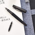 Hongdian 6013 Pure Black Solid Metal Fountain Pen with Extra Fine Nib, Senior General Ink Converter Pen in Metal Box