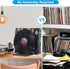 EASEPRES Vinyl Record Holder - 9 Slot Metal Magazine Book Album Display Rack for Home Office Stylish Triangle Organizer