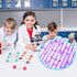 35PCS Prepared Microscope Slides with 7 Types Specimens, Insect/Plant Glass Sample for Kids Adults