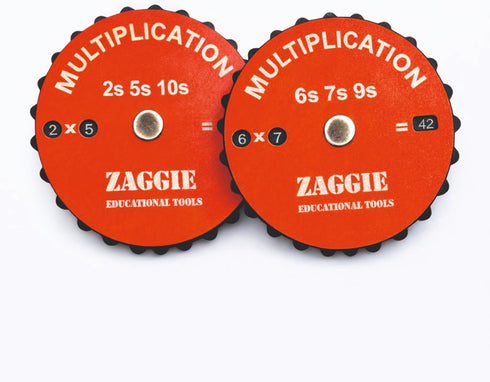 ZAGGIE Multiplication Learning Spinner Wheel Math Fidget Toy for Kids Up to 1212,
