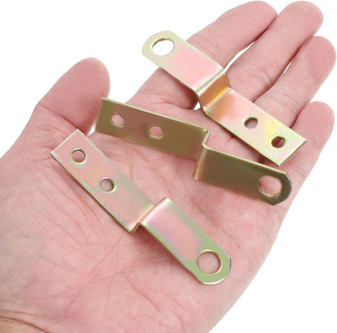 20 0.4 Inch uxcell Pcs Z Shape Corner Bracket, Right Angle Picture Frame Braces Bracket Shelf Brackets Fastener