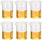 PATIKIL 5ml Low Form Glass Beaker, 6Pcs 3.3 Borosilicate Glass Beakers for Lab Experiment, Cooking