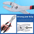 Glarks Slip Joint Pliers 6 Inch, 8 Inch, and 10 Inch, Chrome Vanadium Steel Body with Non-Slip Handle