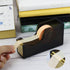 Buqoo Black Gold Acrylic Stapler and Tape Dispenser Set, 1-Inch Core Tape Holder, 6.3 Inches Fabric Scissors
