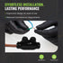 Black Insulated Multi-Tap Connector - 2 Wire Port Electrical Wire Connectors, 350-6 Wire Range, Dual-Rated