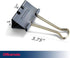 Officemate EZ Binder Clips, Large Size, 12/Box, Gray (99200) by Officemate