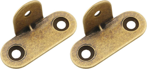 HJ Garden 4 Pack Bronze Decorative Right Angle Guards - Metal Corner Brackets