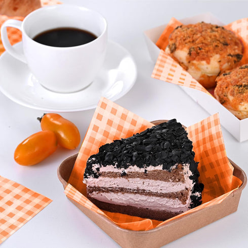 SUCCEFORT 100 7x7 Inch, Pieces Wax Paper Sheets Food Basket Liners Deli Wax Paper Sheets for Wrapping Bread Sandwiches