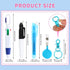 Whaline 30Pcs Mini Highlighter Nurse Pen Set, 6 Colors Retractable Shuttle Pen with Badge Clip for Students Teachers