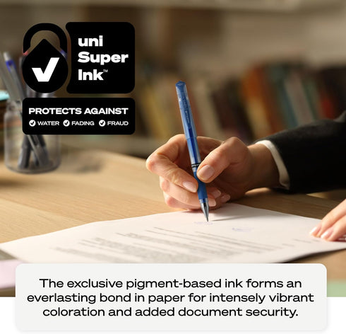uniball Impact Gel Pen, Medium 1 Mm, Silver Metallic Ink, Silver Barrel